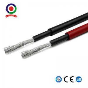 Quality Stranded Oxygen Free Tinned Copper Wire PV Cable 2.5mm2 Red Black wholesale
