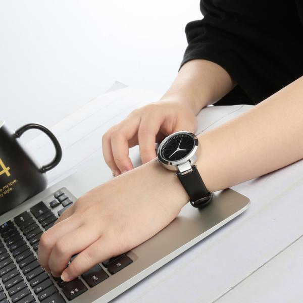 IP plated Leather Strap Quartz Watch Japan Movement 3 ATM Waterproof