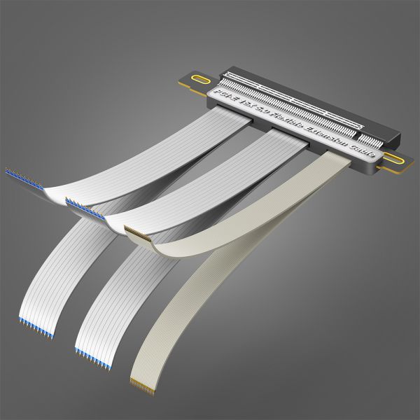 PCI-E 5.0 16X Riser Cable with Anti-electromagnetic Interference and 20cm Length for GPU Extension
