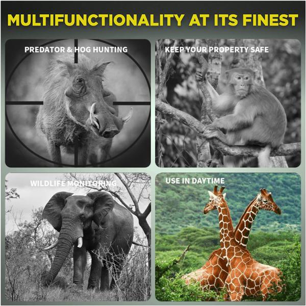 3.5x31 Dual Tube Military Telescope , 320x240 Army Night Vision Binoculars