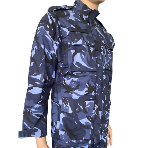 Blue Camouflage Military Army Uniform XS - 4XL Waterproof Tactical Uniform Set