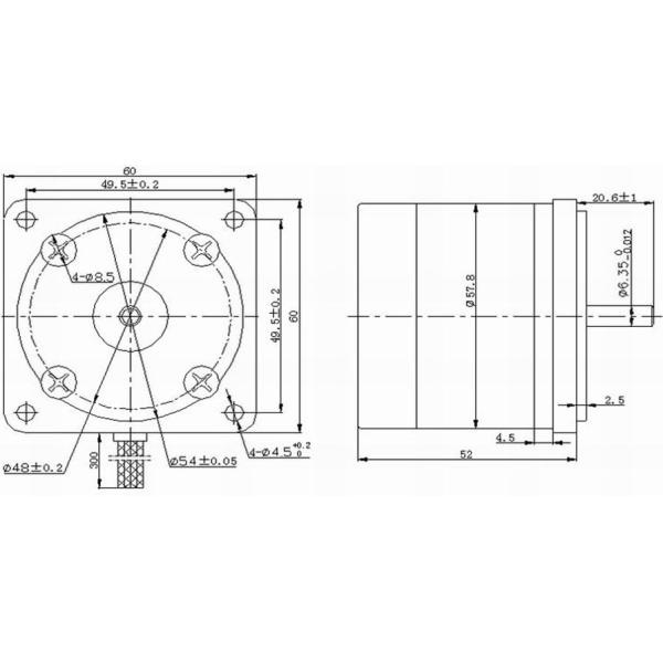 High Rpm High Torque Brushless DC Motor For Coal Analysis Equipment