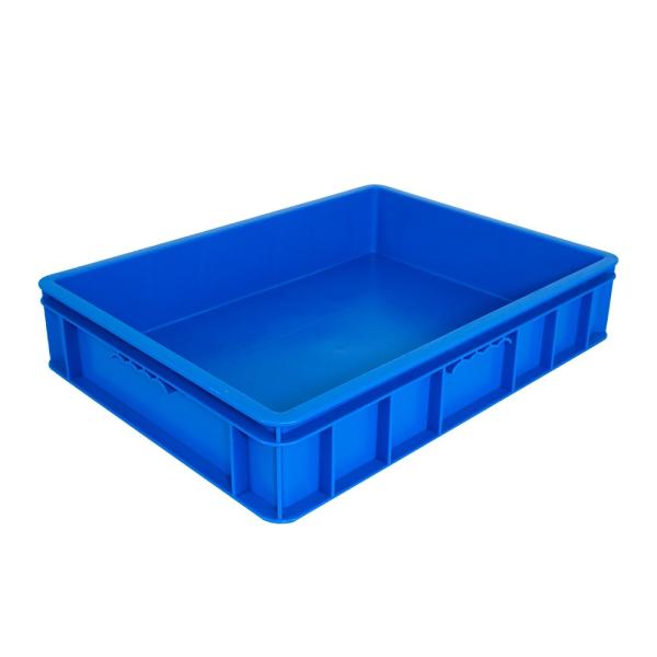 External Size 555x415x115mm Eco-Friendly Stacking Crate for Supermarket Fruit Storage