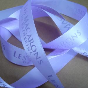 China Custom Puff Printed Satin Ribbons on sale