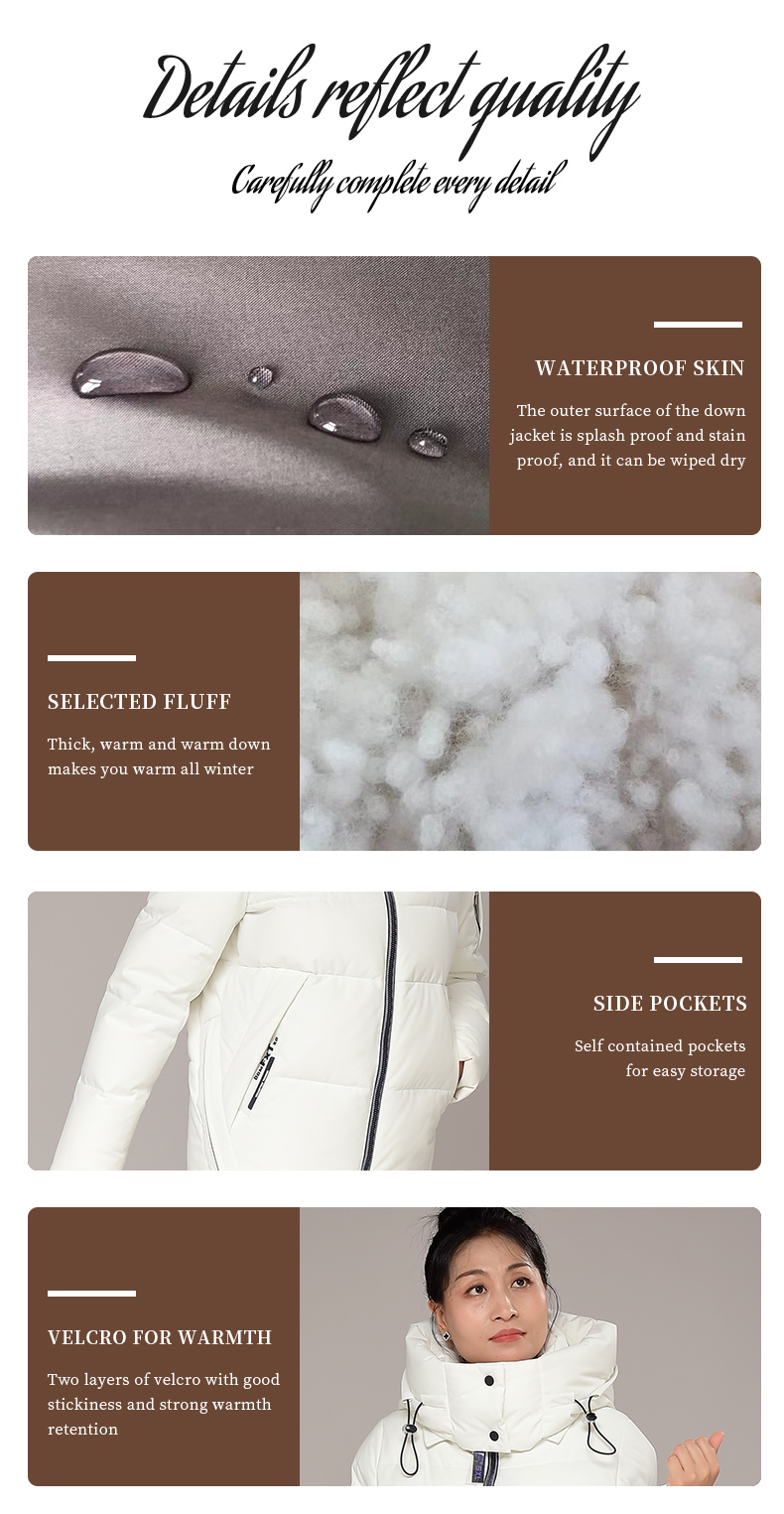 Newest Design Top Quality F23120 Ladies Warm Hooded Cotton-padded Clothes Women Slim Long Winter Jackets Women Coats