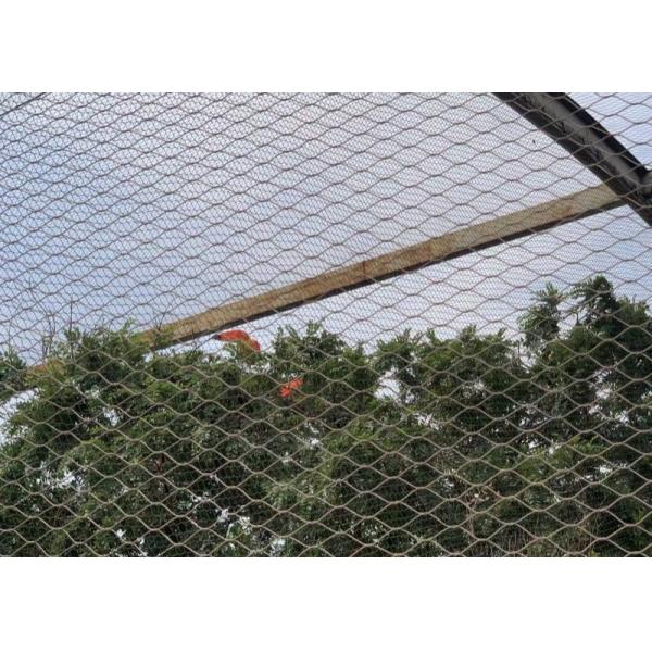 1.2mm Stainless Steel 304 Wire Rope Ferrule Mesh 45mm For Anti Falling