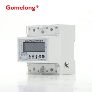 Single Phase Bidirectional Rs485 Rs232 Communication Din Rail Power Meter