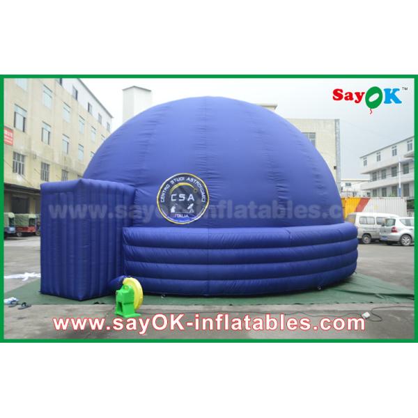 Blue 7m DIA Inflatable Planetarium Dome Durable Architecture Projection Tent