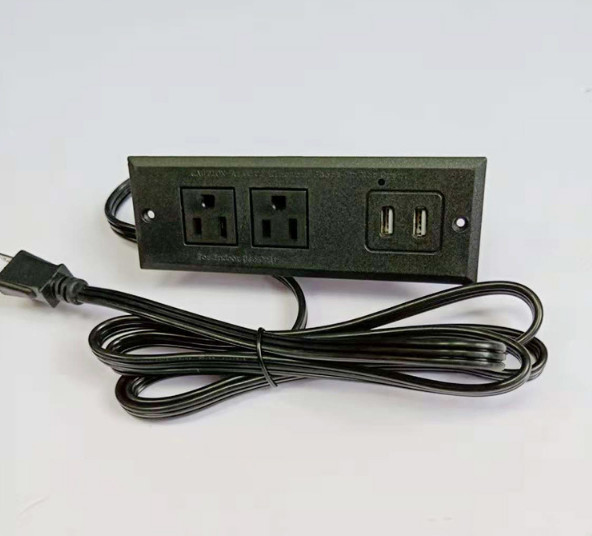 China Multi - Function Bed Furniture USB Charger Socket / Office Desk Sockets on sale