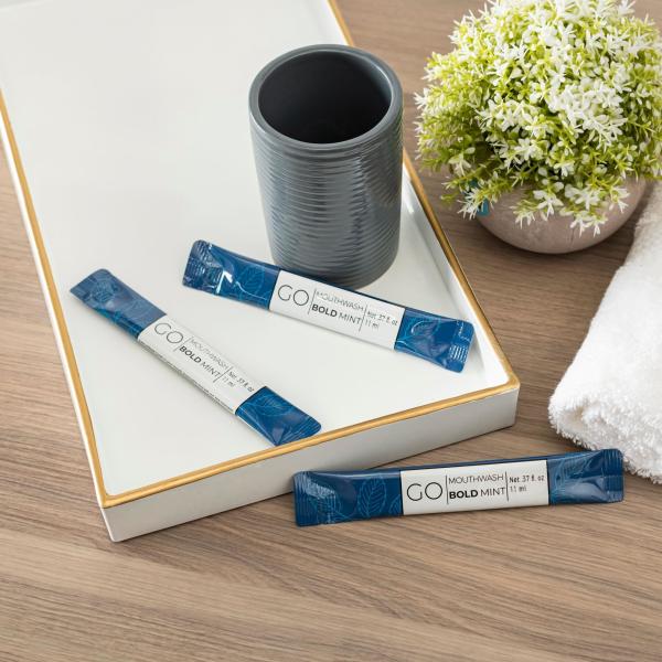 40pcs Oral Mouthwash Bold Mint Travel Individual Mouthwash Packets Fresh Breath