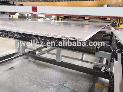 JWELL-PP PVC PE Plastic building template board Extruding Line/construction templates making machine