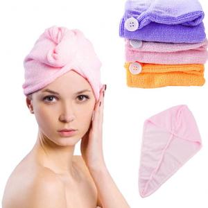 China New Fashion 60*22cm Microfiber Absorbent Magic Quick Dry Hair Cap Dry Hair Hat Dry Hair on sale