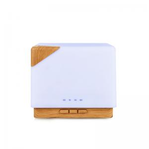 Quality 7 LED Light Colors Wood Grain Aroma Diffuser With Auto Off Safety Switch wholesale