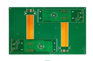 China Rigid Flex Multilayer PCB Board FR4 PI 6 Layer ENIG Gold Finger Finished on sale
