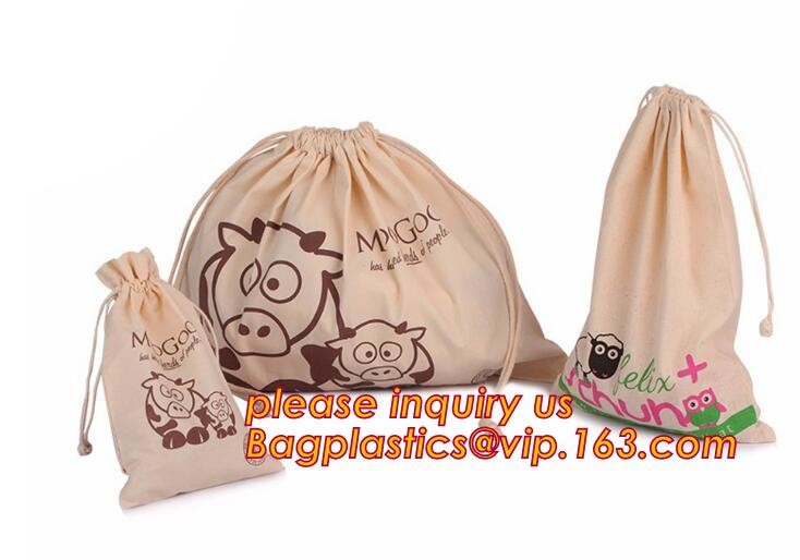 Canvas Cotton Natural Shopper Handle Rope Shoulder Tote Bag,Canvas Tote Rope Handle Drawstring Cotton Bag bagease packag