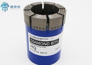 China Hard Rock Mining Core Drilling Tools NQ HQ PQ Diamond Core Drill Bits on sale