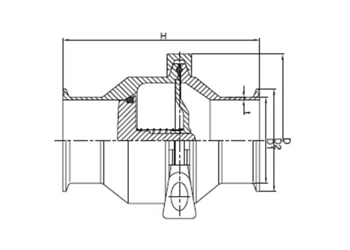 Tri Clover Connection Tri Clamp Check Valve , Custom Stainless Steel Check Valve