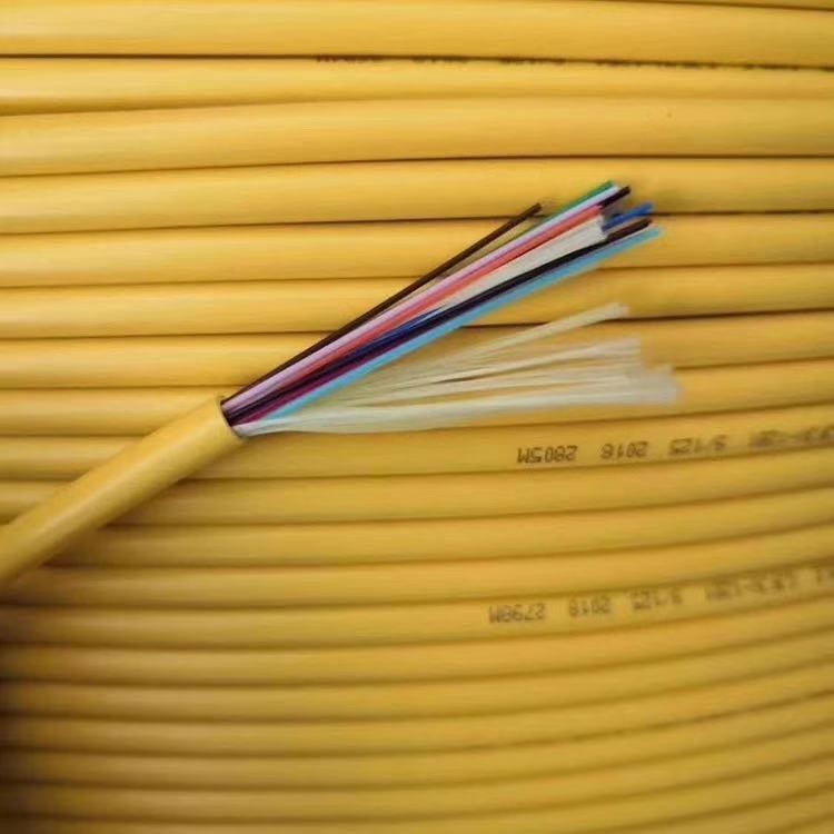 GJFJV Indoor Fiber Optic Cable Tight Buffer Aramid Yarn LSZH Multi Mode 24 Core