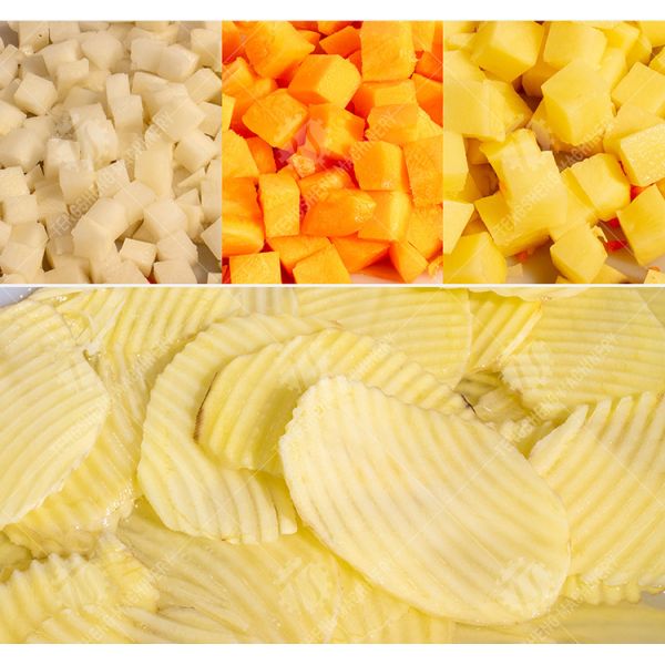 1.5KW 220V Vegetable Processing Machine Electric Commercial Fruit And Vegetable Cutter