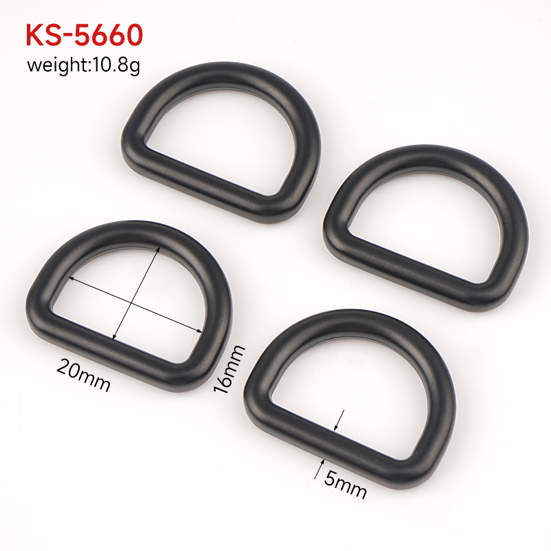 Customized Logo Acceptable 20mm D Ring for Handbag Straps Bags Purses Belting