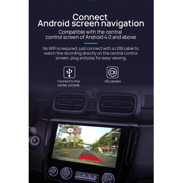 USB Car Dash Cam HD 1080P 170° Wide Angle Recorder Front ADAS Android DVR Night Version