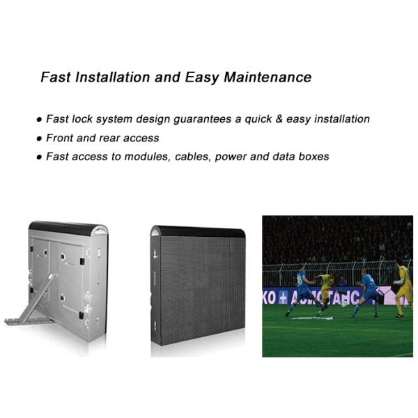P8 Stadium Sports Perimeter LED Display Panel led video banner with Rubber cover