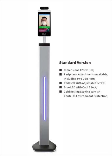 Cheap Floor Stand 1.2m Face Recognition Infrared Thermometer 32*32 Pixel HD Camera for sale