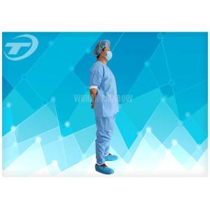 Buy cheap Disposable Coveralls Waterproof Disposable Gown With Knitted Cuff from wholesalers