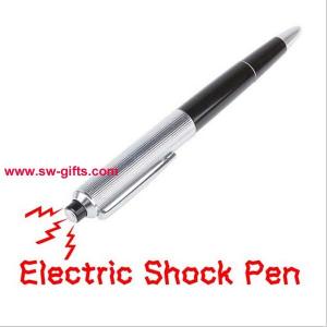 Quality Joker Play Shocking Electric Shock Novelty Metal Pen Prank Trick Joke Gag New Funny Toy wholesale