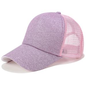 Quality Elegant Design Custom Glitter Trucker Hat , Beautiful Womens Trucker Cap wholesale