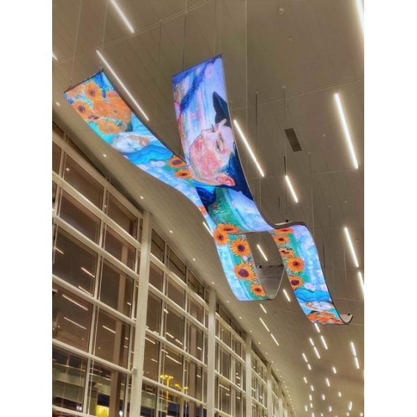 Hot Sale P4 Flexible LED Screen Customized Screen Advertising Display Video Player Flexible Curved LED Display