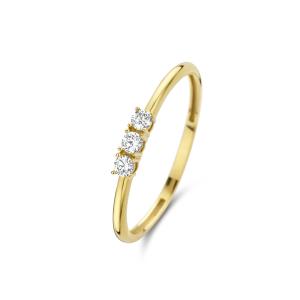 Quality Monte Napoleone Stella 9K Gold Ring With Zir Conia wholesale