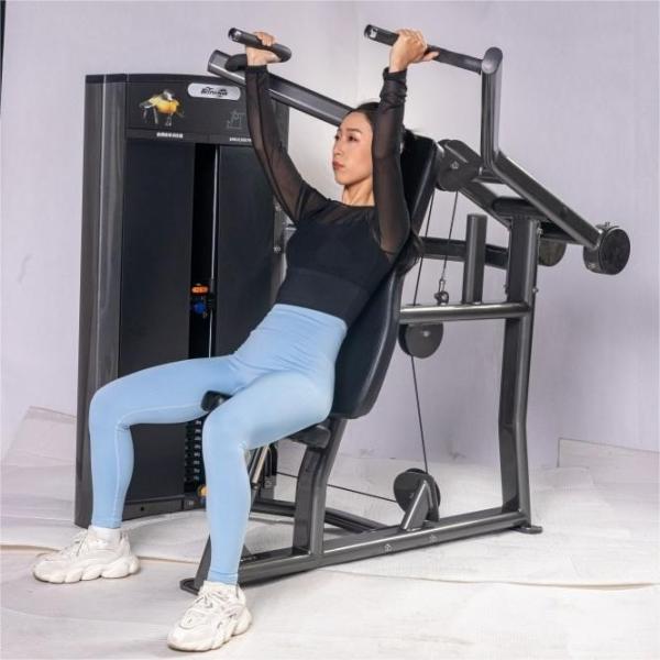 Cheap Shoulder Press Ax Series Indoor Commercial Pin Loaded Gym Equipment with Neutral and Overhand Handle Positions for Distribution for sale