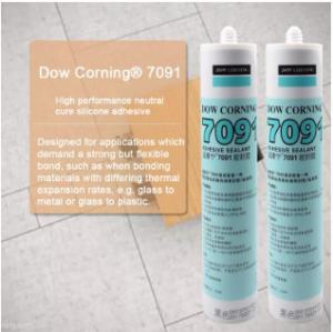 Quality Glass Assembling Dowsil 7091 Adhesive Sealant , Flexible Silicone Sealant wholesale