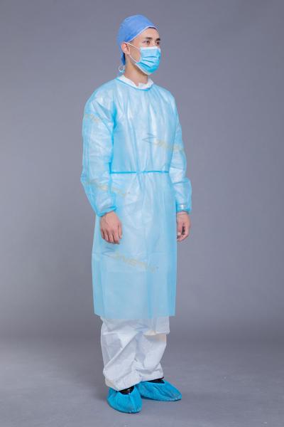 Full Size 25g PP Nonwoven Disposable Isolation Gown