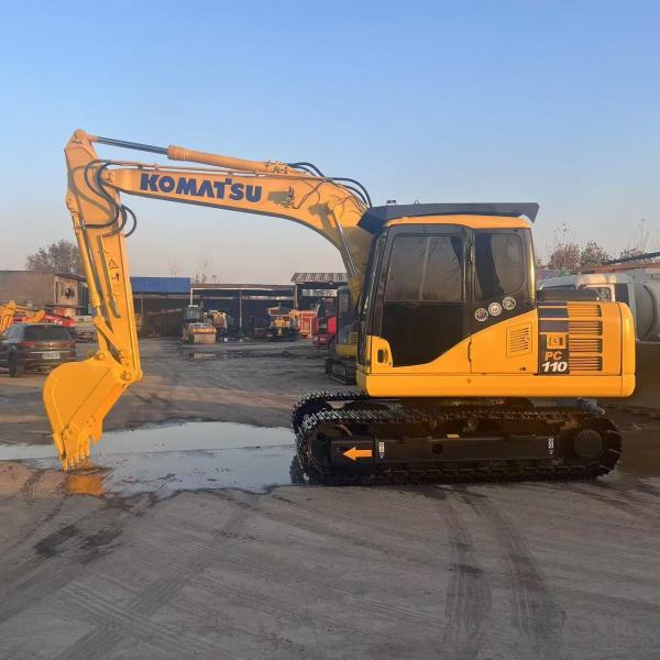 11Ton Used Komatsu PC110 Hydraulic Excavators Construction Earthwork Machinery Digger