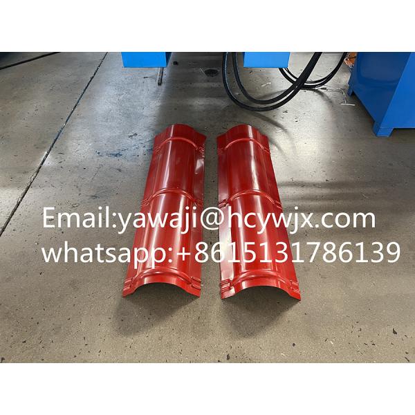 3 Phase 400mm Color Steel Sheet Cap Forming Machine / Roll Form Equipment