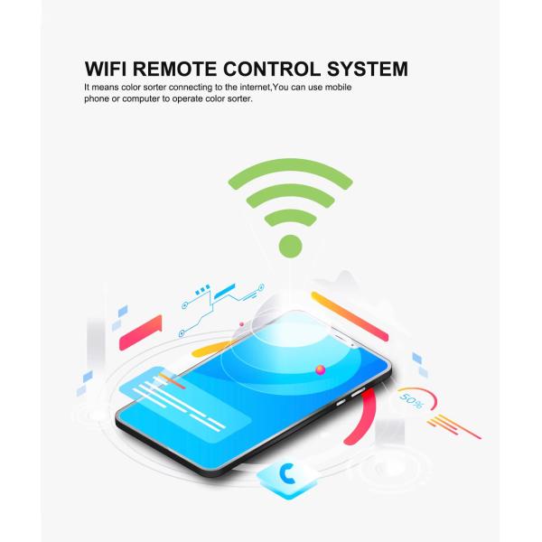 Brown Green Glass Optical Color Sorter for Ceramic Stone Impurity Removal