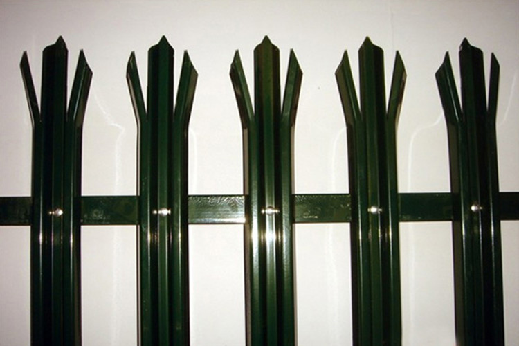Easy Assembly / Eco Friendly Steel Palisade Fencing Hot Dipped Galvanized Powder Painted Powder Coated