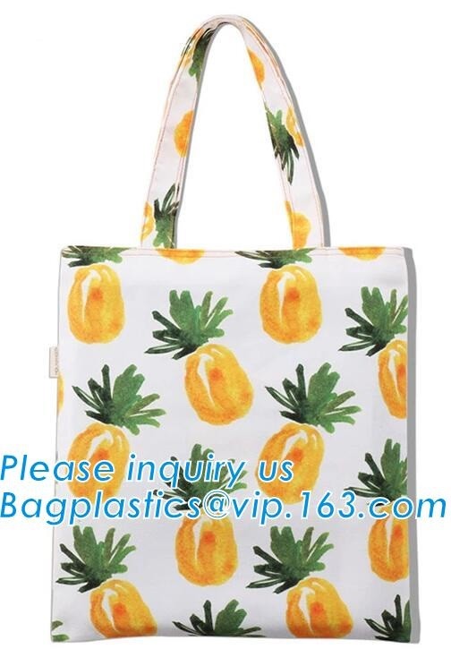Reusable 100% Cotton Canvas Bag Canvas Tote Bags Convenient Environmentally Grocery Shopping Bags,zipper canvas bag cott