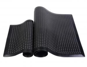 China Antistatic 3 Layers Anti Fatigue Mat , Conductive PVC Black Yellow ESD Floor Mat on sale