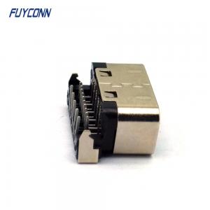 China 0.4mm Lower Profile D-SUB Connectors Right Angle PCB 15 Pin Female VGA on sale