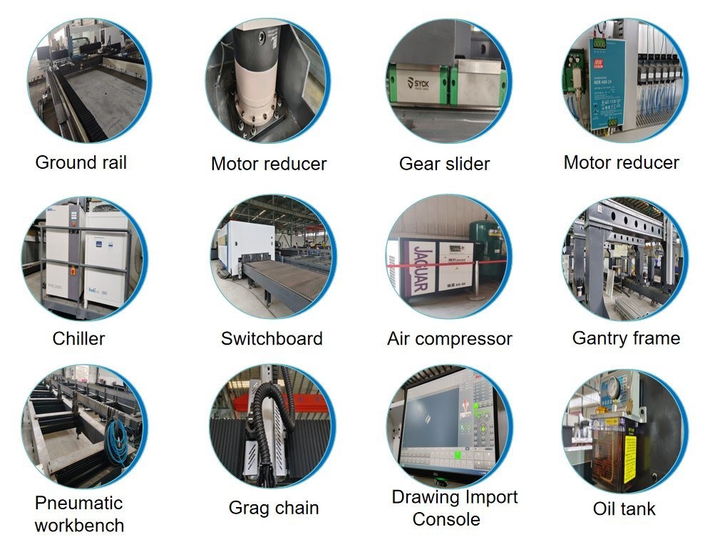 High Precision Automated System Gantry Laser Cutting Machine With Water Cooling ±0.03mm Positioning Accuracy