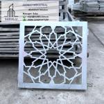 SUDALU Aluminum Perforated Decorative Panel Flower Pattern Aluminum Laser