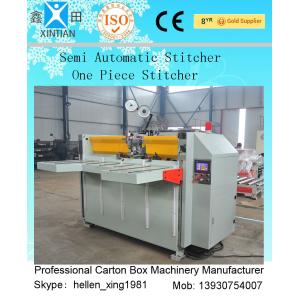 China High Efficiency Semi-Auto Stitching Machine , Carton Box Packaging Machine on sale