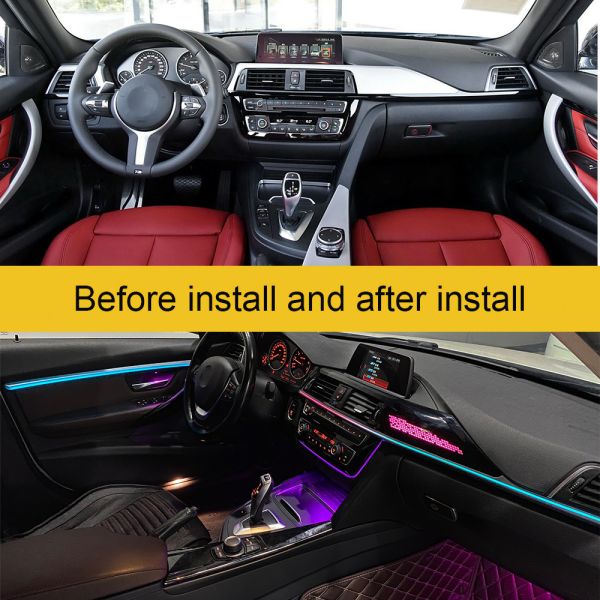 CF BMW RGB Multi-Color LED Interior Lighting Kit with Plug-and-Play Installation and 50,000+ Hours Lifespan