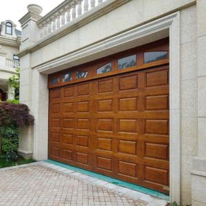 Quality Red Aluminium Alloy Garage Sectional Door With Vault wholesale