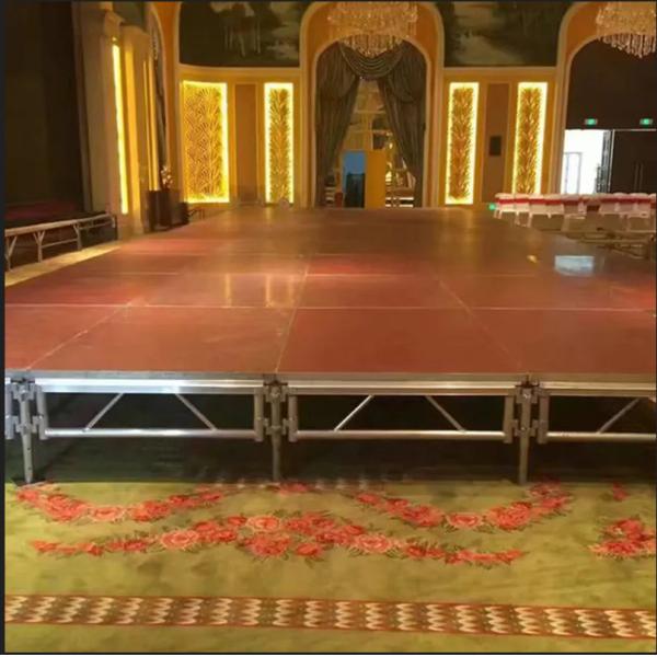 3 Floors GF Truss 1.22*1.22m Mobile Aluminum Floor Truss With Adjustable Legs