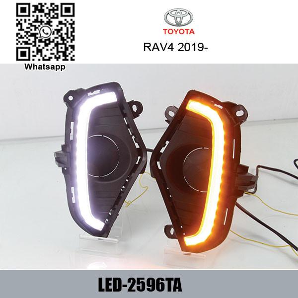 Cheap Toyota RAV4 2019 Car DRL LED Daytime driving turn signal Lights for sale