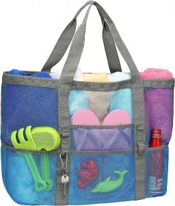 Quality Oversized Embroidery Extra Large Waterproof Beach Bag With Zipper wholesale
